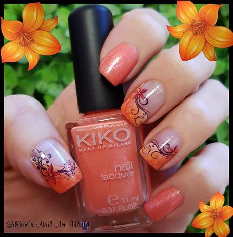 Manicura con water decals diseño French de Kads Professional Nail Art