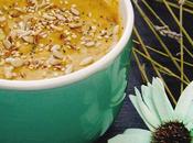 Crema lentejas rojas curry semillas