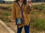 Cárdigan mostaza pelo