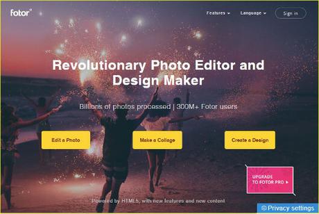 Fotor, editor de fotos y diseñador gráfico