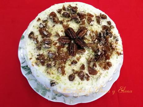 Tarta colibrí (Hummingbird Cake) by Jamie Oliver con Thermomix