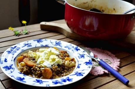 Lentejas con verduras (Lentejas viudas o pobres)