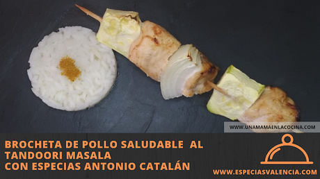 Brocheta pollo tandoori masala especiasvalencia antonio catalan 