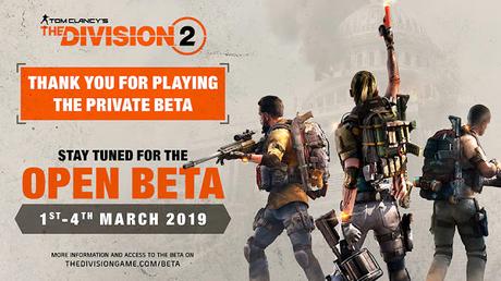The Division 2 tendrá su beta abierta del 1 al 4 de marzo