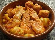 Albóndigas sepia gambas