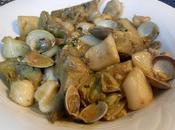 Sepia guisada alcachofas almejas