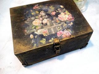 CAJA DE MADERA IMITACIÓN HIERRO CAJA DE MADERA IMITACIÓN HIERRO