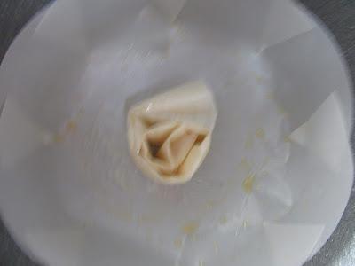 Colocar una tira en el centro Ruffle milk pie Olla GM