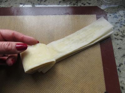 Doblar en forma de acordeón y doblar Ruffle milk pie Thermomix