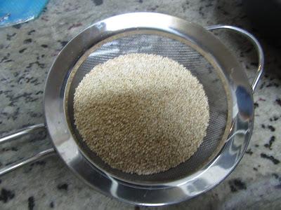 quinoa pasar por agua fría Quinoa con champiñones Thermomix