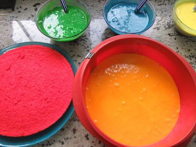 Tarta rainbow cake thermomix