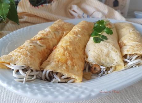 Rollitos de gulas al ajillo