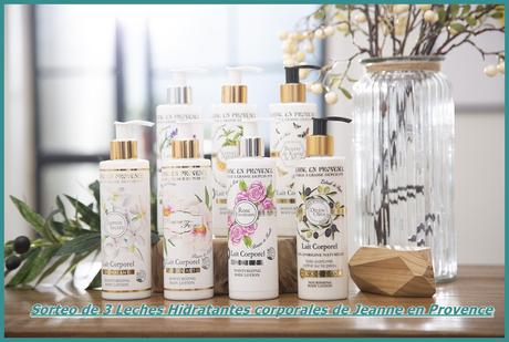 Sorteo de 3 Leches Hidratantes corporales de Jeanne en Provence