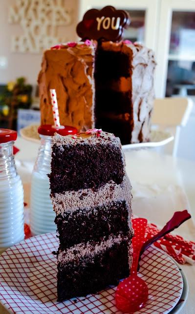 Valentine´s Chocolate Layer Cake