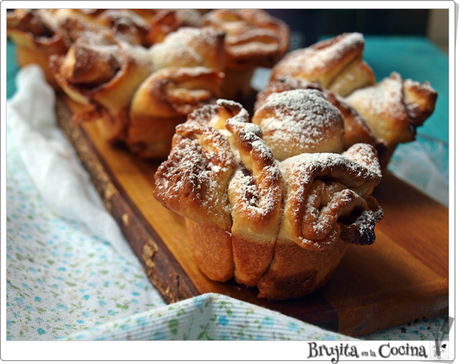 Rosas de crema de cacao