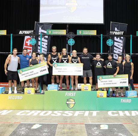 podium equipos australian crossfit championship 2019