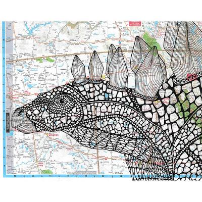 Los mapas dinosaurianos de Chris Haggqvist Los mapas dinosaurianos de Chris Haggqvist