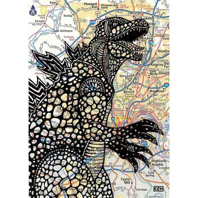 Los mapas dinosaurianos de Chris Haggqvist
