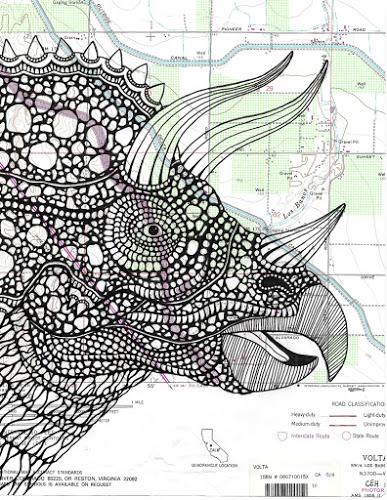 Los mapas dinosaurianos de Chris Haggqvist Los mapas dinosaurianos de Chris Haggqvist