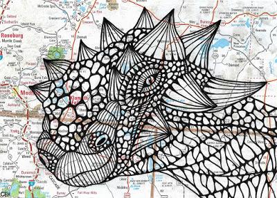 Los mapas dinosaurianos de Chris Haggqvist Los mapas dinosaurianos de Chris Haggqvist