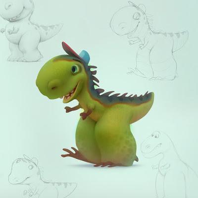 Los divertidos dinosaurios de Aleksey Baydakov