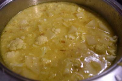Sopa de Coliflor y Patata