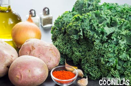 Receta de kale con patatas, huevo y pimentón (kale a la extremeña) Receta de kale con patatas, huevo y pimentón (kale a la extremeña)