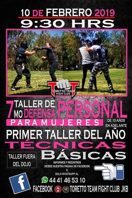 Invitan a taller de defensa personal para Mujeres en el Parque Tangamanga