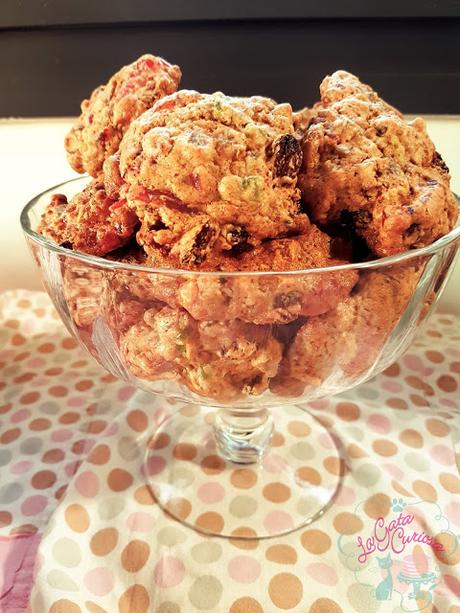 GALLETAS DE FRUTAS CONFITADAS CON NUECES Y ALMENDRAS