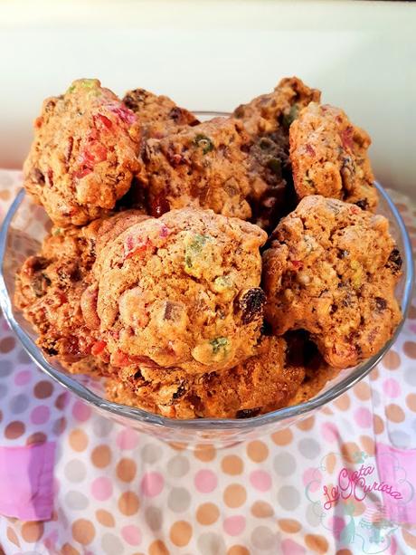 GALLETAS DE FRUTAS CONFITADAS CON NUECES Y ALMENDRAS