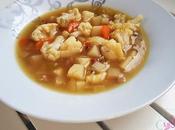 Sopa coliflor jamón