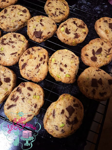 GALLETAS DE PISTACHOS Y CHOCOLATE