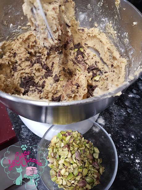 GALLETAS DE PISTACHOS Y CHOCOLATE