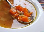 Sopa calabaza apio tomillo