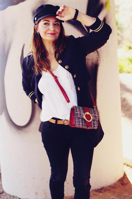 Look con aires navy