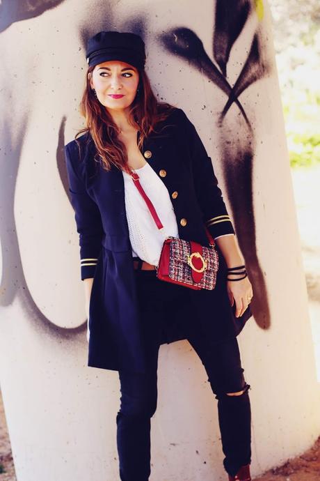 Look con aires navy