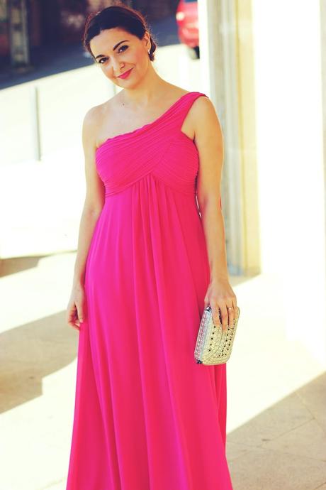 Vestido fucsia para evento Vestido fucsia para evento