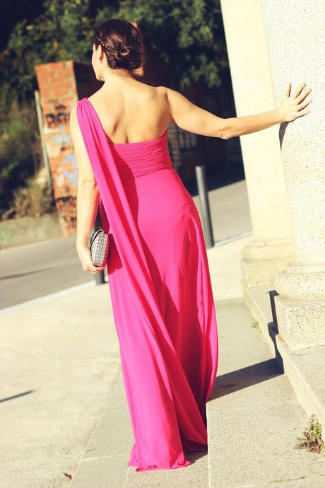 Vestido fucsia para evento Vestido fucsia para evento