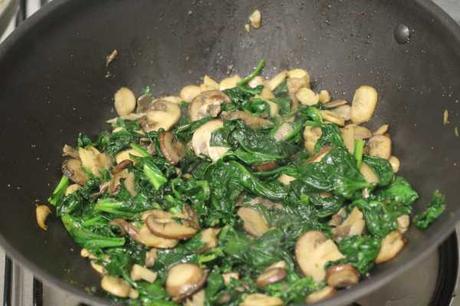 Espinacas con setas | Receta sana Espinacas con setas | Receta sana