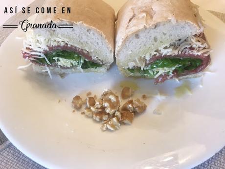 Bocadillo de carpaccio