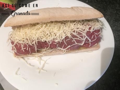 Bocadillo de carpaccio