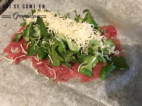 Bocadillo de carpaccio