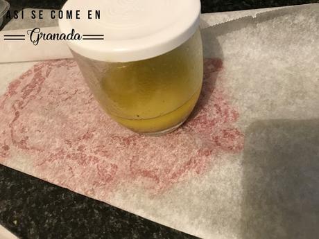 Bocadillo de carpaccio