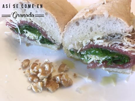 Bocadillo de carpaccio