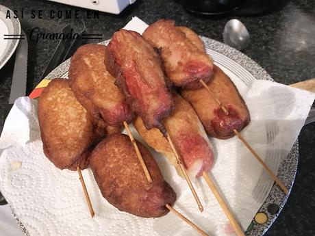 Corn dogs sin gluten