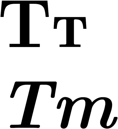 ¿Por qué la т cursiva y la m cursiva son idénticas?