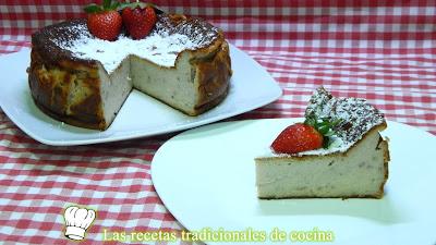Receta fácil y deliciosa de pastel de queso  y fresas