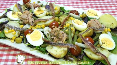 Receta muy fácil y sana de ensalada de invierno