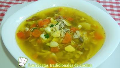 Receta fácil de sopa de boda