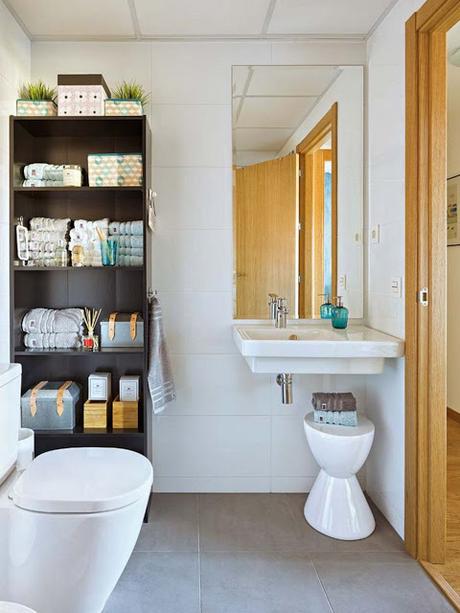 15 Baños de pisos pequeños